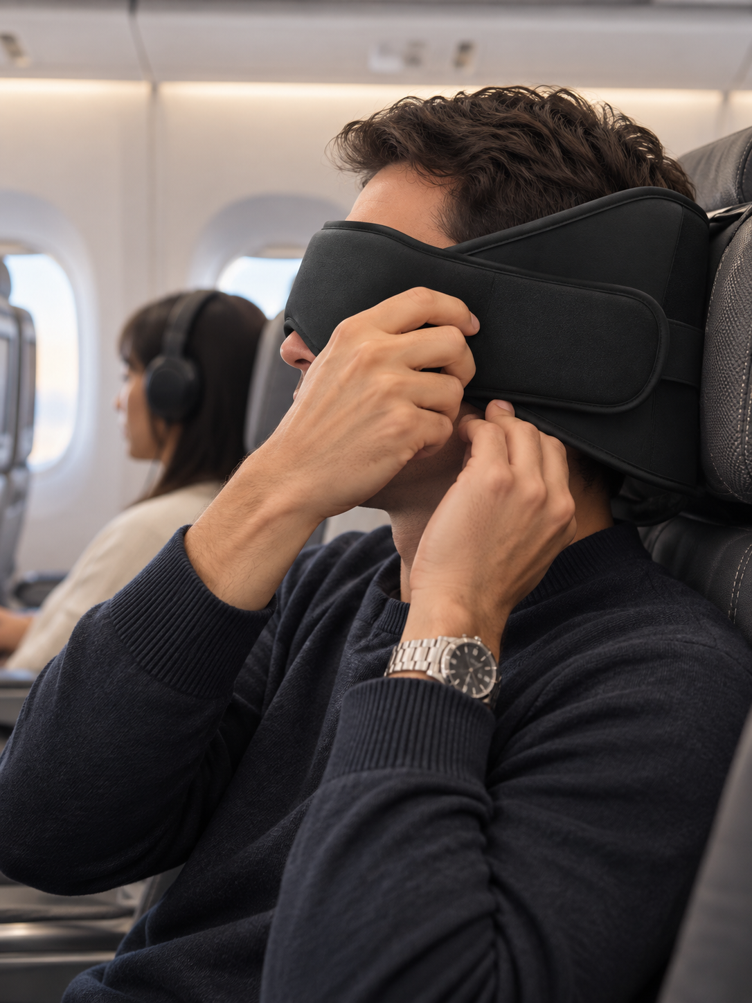 Head support on the headrest