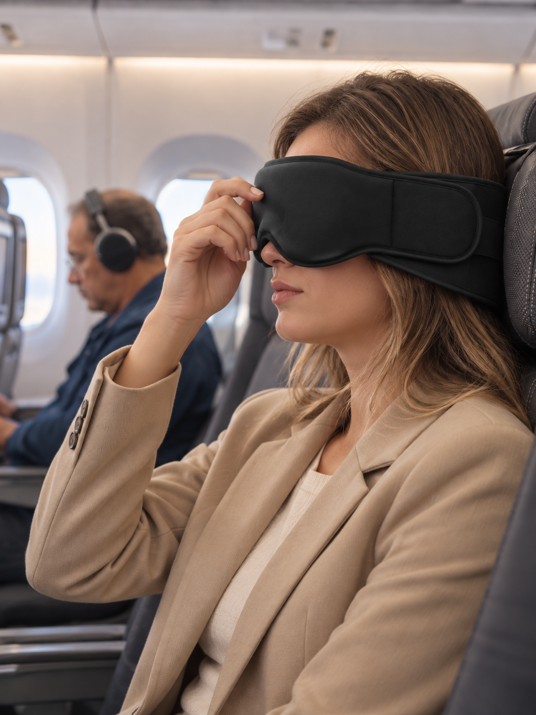 Contoured eye mask